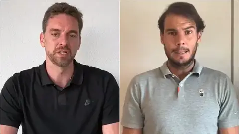 Pau Gasol y Rafa Nadal Pau Gasol y Rafa Nadal
