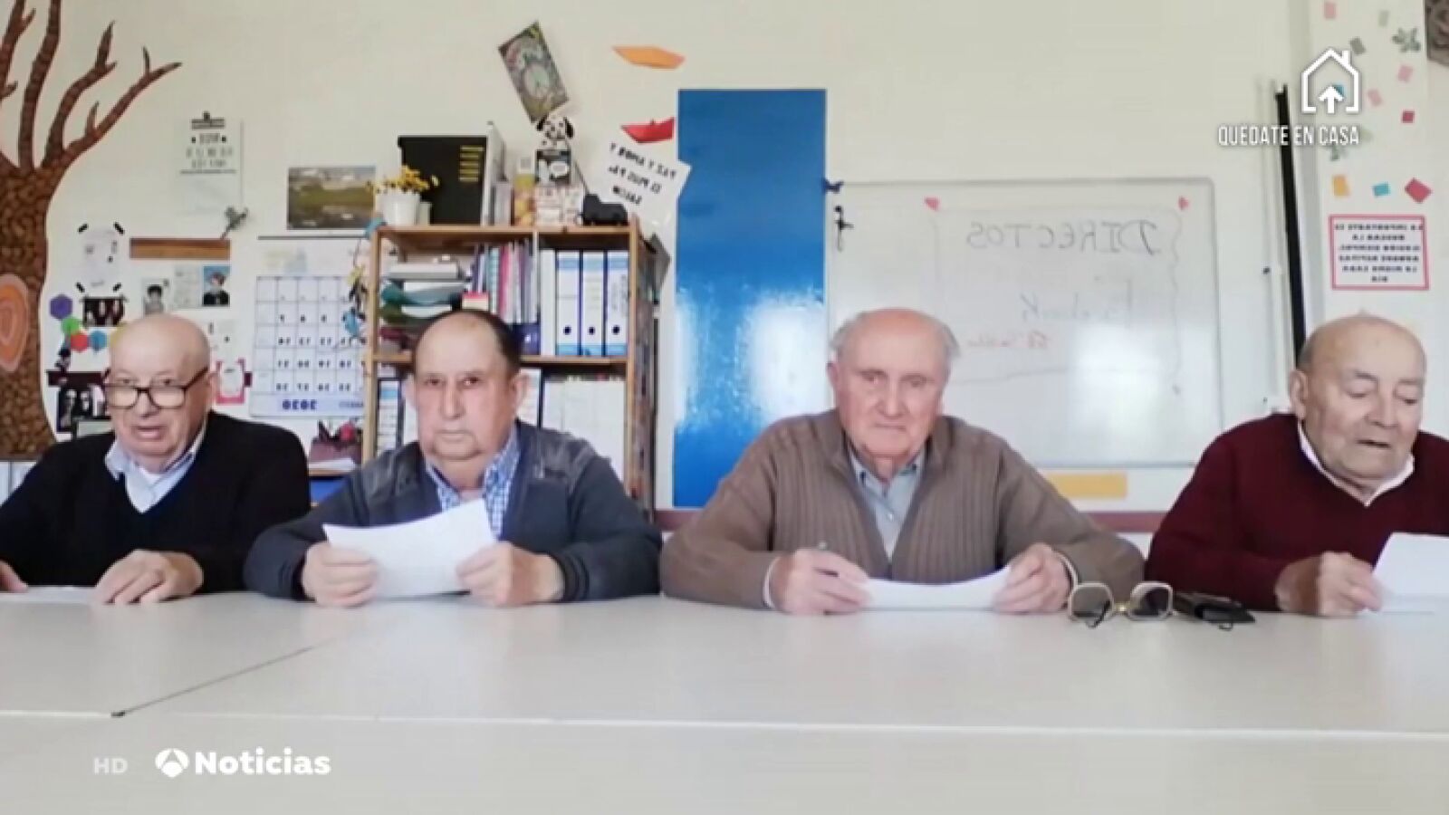 Una residencia de ancianos de Segovia emite un divertido informativo para combatir con alegría al coronavirus