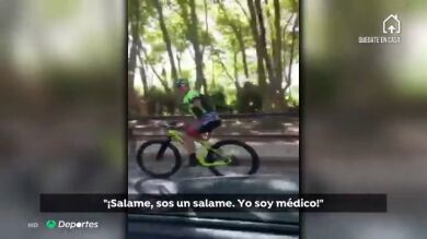 Un médico abronca a un ciclista por saltarse la cuarentena por coronavirus: 