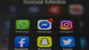 Distintas aplicaciones de mensajer&iacute;a (WhatsApp, Messenger, Instagram, Facebook, Snapchat, Twitter)