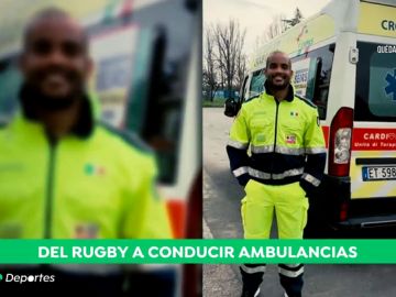 Maxime Mbandà, del rugby a conducir una ambulancia en la crisis del coronavirus en Italia: "La situación es bastante preocupante"