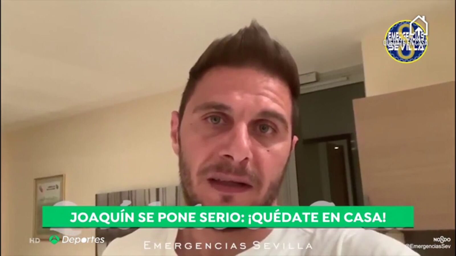 Joaquín y Escudero ponen voz al #QuédateenCasa de Emergencias Sevilla