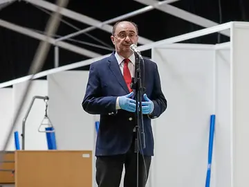 Javier Lambán, presidente del Gobierno de Aragón, en el Auditorio de Zaragoza Javier Lambán, presidente del Gobierno de Aragón, en el Auditorio de Zaragoza