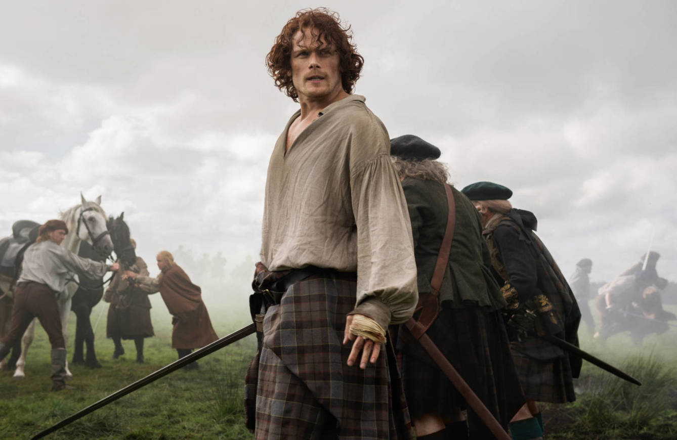 Es un traidor? La imagen de Sam Heughan como Jamie Fraser en 