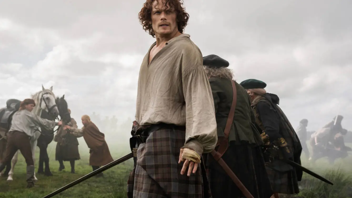 Sam Heughan como Jamie Fraser en 'Outander' Sam Heughan como Jamie Fraser en 'Outander'