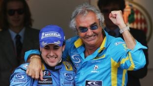 Fernando Alonso y Flavio Briatore