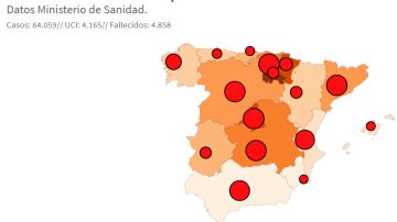 Mapa coronavirus España