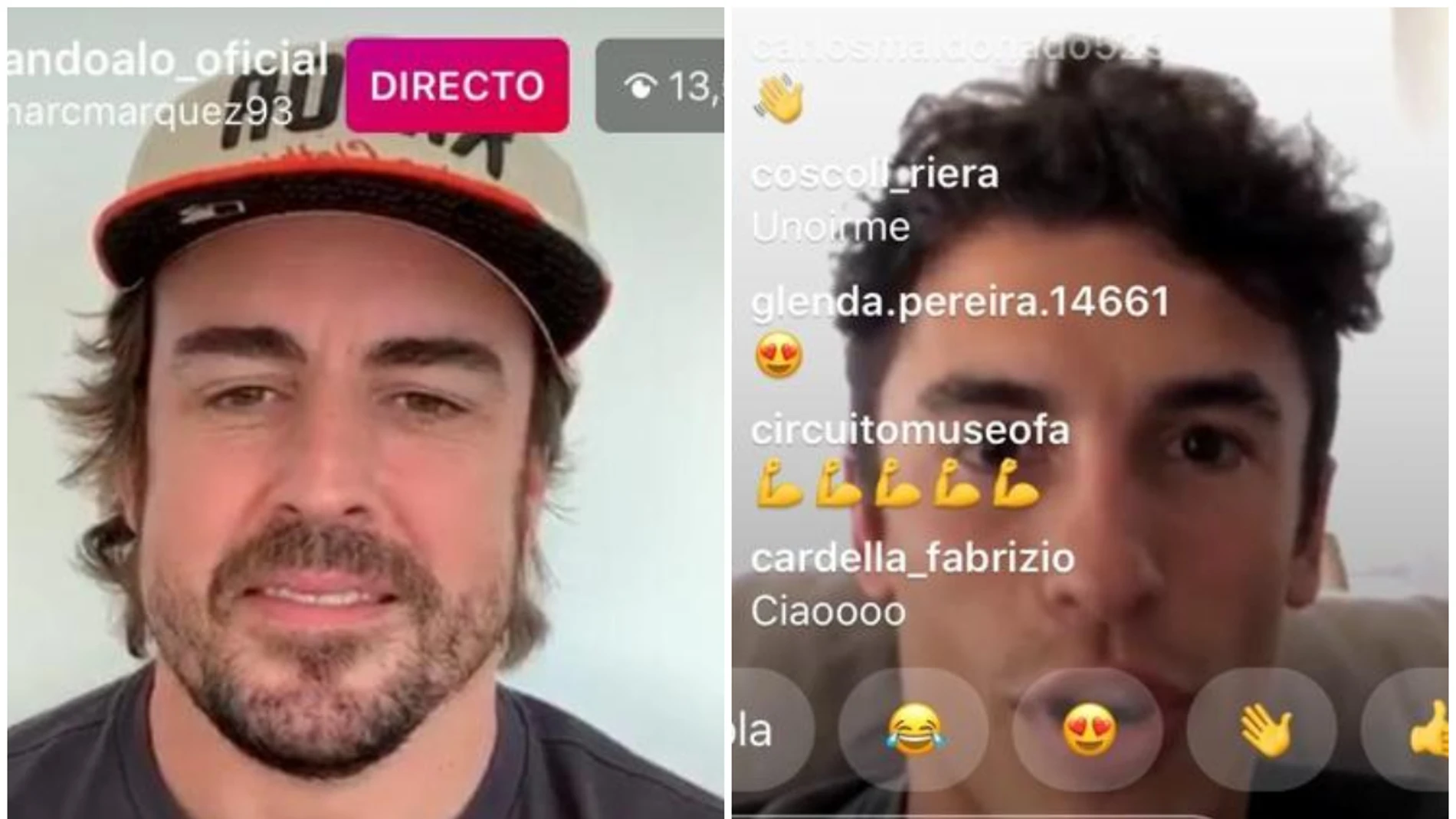 Fernando Alonso y Marc Márquez Fernando Alonso y Marc Márquez