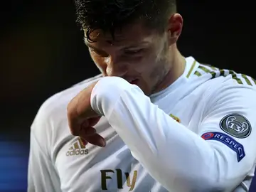 Luka Jovic, con el Real Madrid Luka Jovic, con el Real Madrid