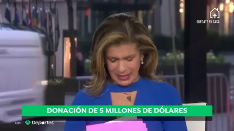 Drew Brees, jugador de la NFL, anuncia una donación de cinco millones de dólares contra el coronavirus y la presentadora rompe a llorar de la emoción Drew Brees, jugador de la NFL, anuncia una donación de cinco millones de dólares contra el coronavirus y la presentadora rompe a llorar de la emoción