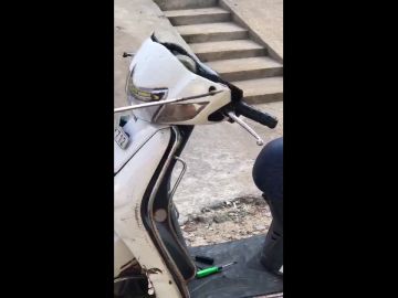 Encuentran una serpiente dentro de una moto Encuentran una serpiente dentro de una moto