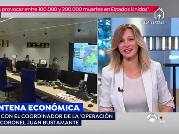 Los militares de la operación 'Balmis' dedican un emocionante aplauso a Susanna Griso y el equipo de Espejo Público Los militares de la operación 'Balmis' dedican un emocionante aplauso a Susanna Griso y el equipo de Espejo Público