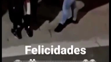 Cumpleaños en la calle durante estado de alarma Coronavirus