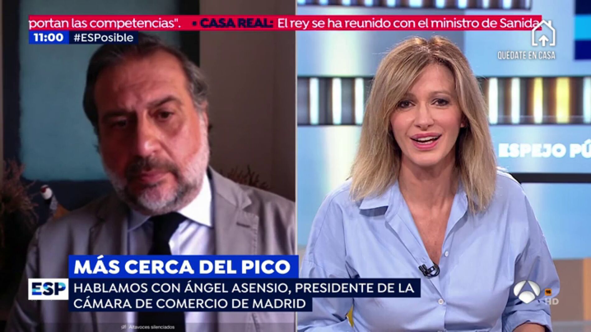 Mas cerca del pico.