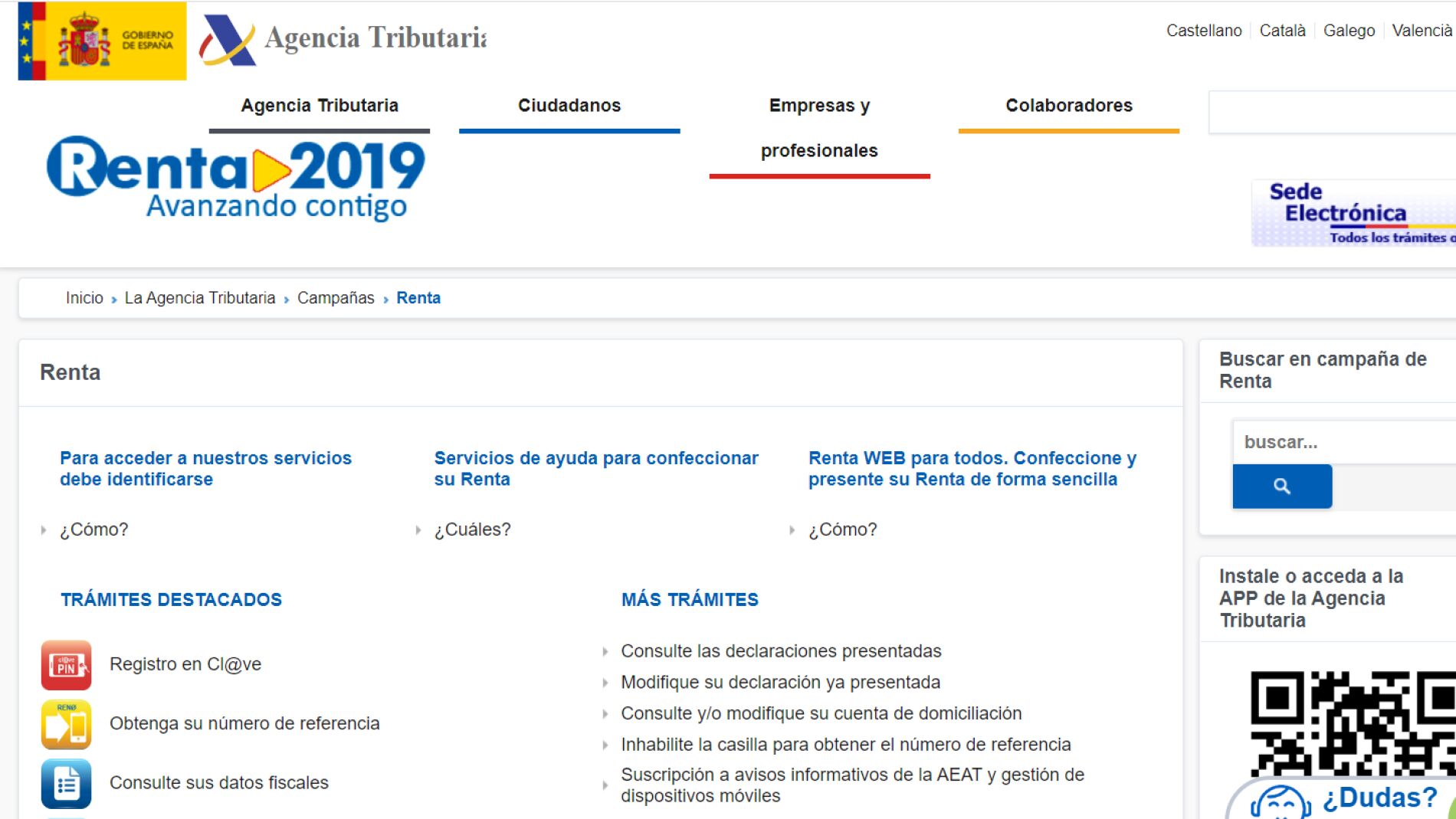 Renta 2019: C&oacute;mo consultar los datos fiscales paso a paso
