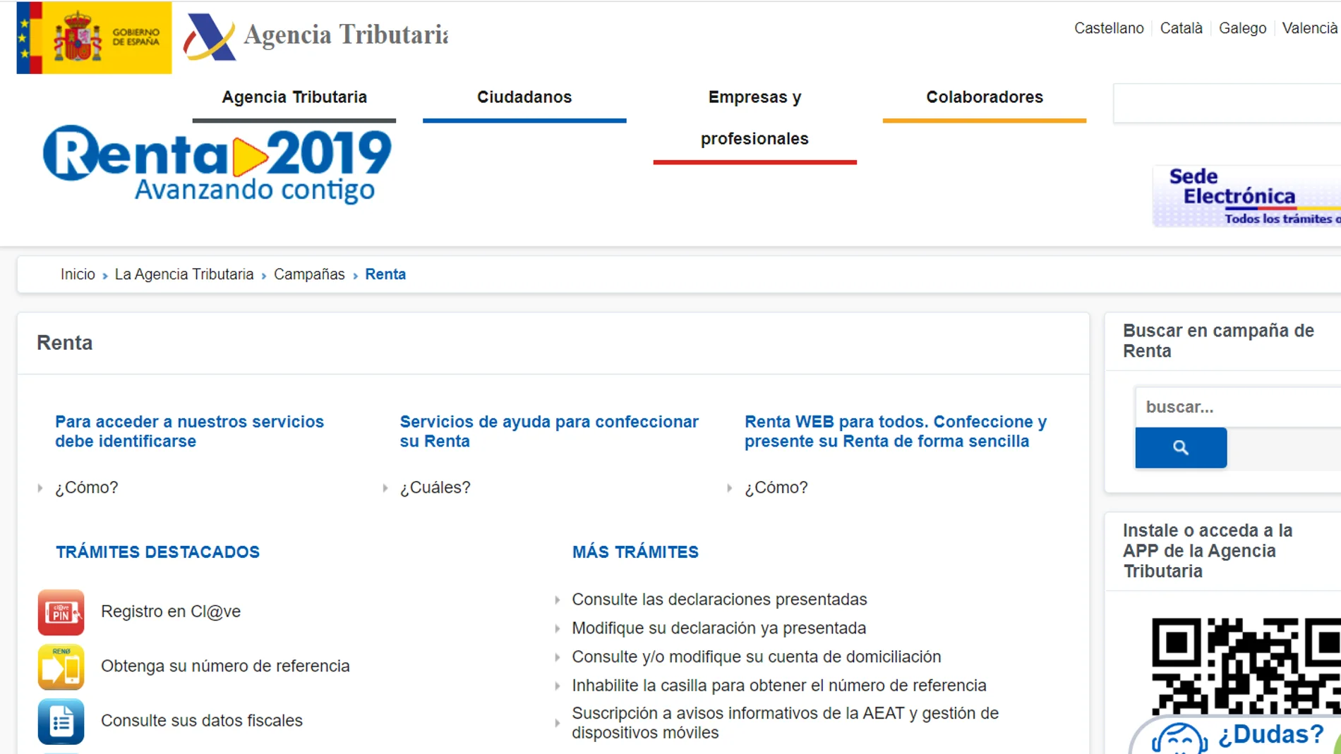 Renta 2019: Cómo consultar los datos fiscales paso a paso Renta 2019: Cómo consultar los datos fiscales paso a paso