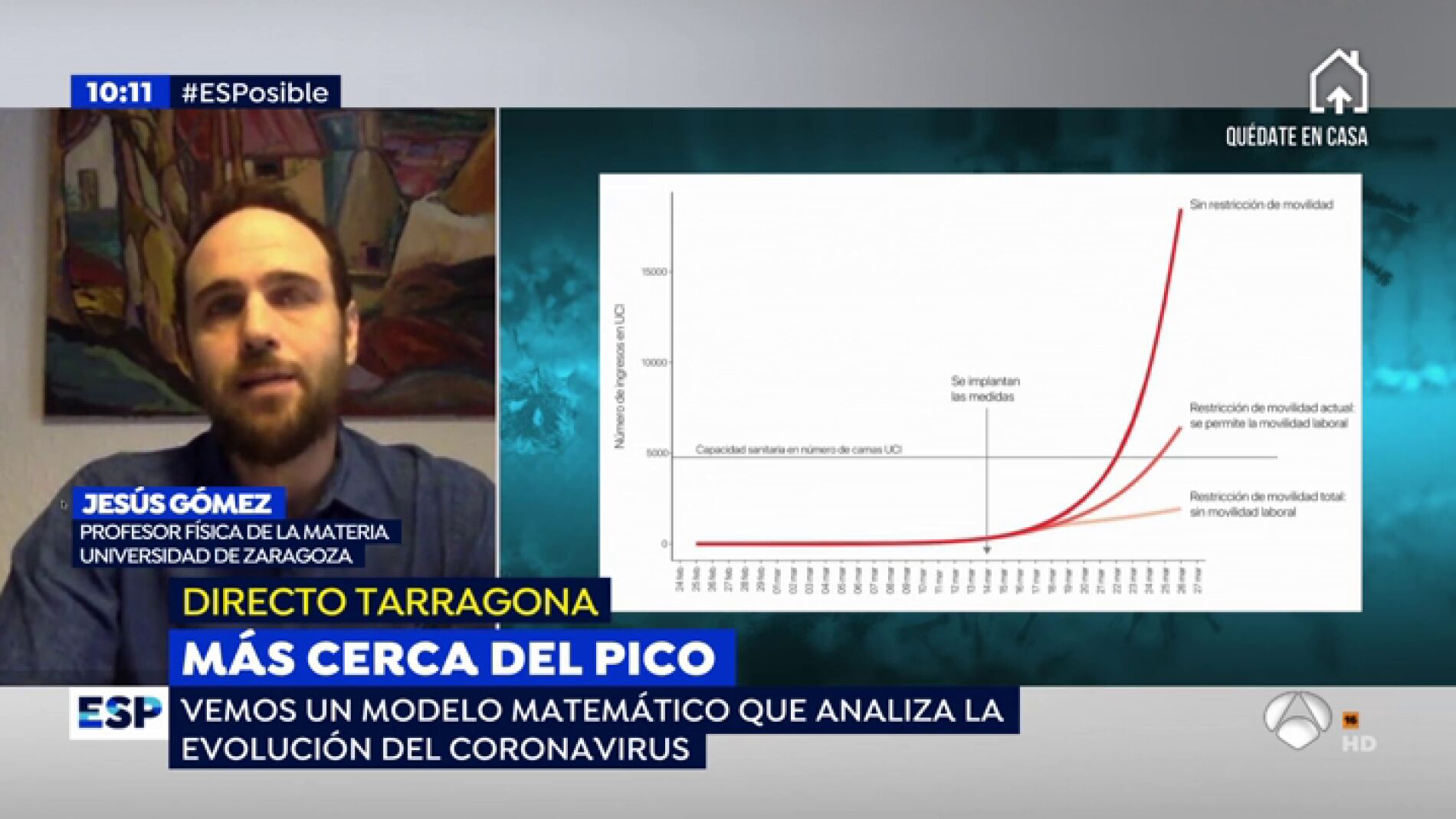 Cerca del pico de coronavirus.
