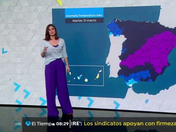 La previsión del tiempo.