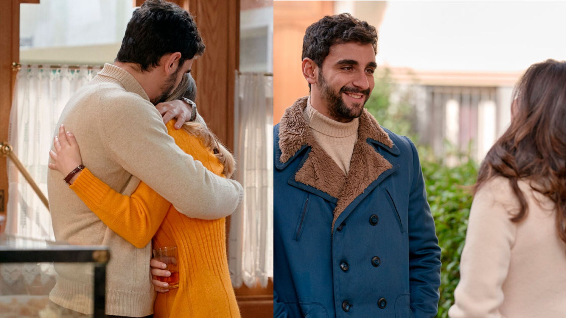 Amelia y Luisita se despiden de Sebas con mucho cariño