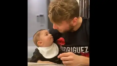 Immobile y su bebé Immobile y su bebé