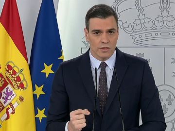 Pedro Sánchez, en rueda de prensa