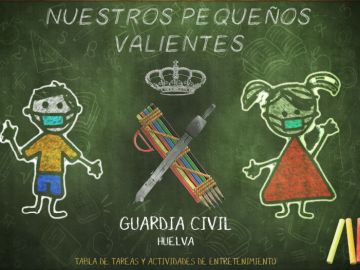 'Nuestros pequeños valientes', el divertido juego de la Guardia Civil para los niños durante el coronavirus