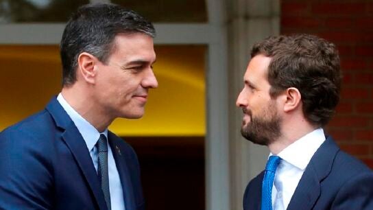 Imagen de archivo de Pedro S&aacute;nchez y Pablo Casado