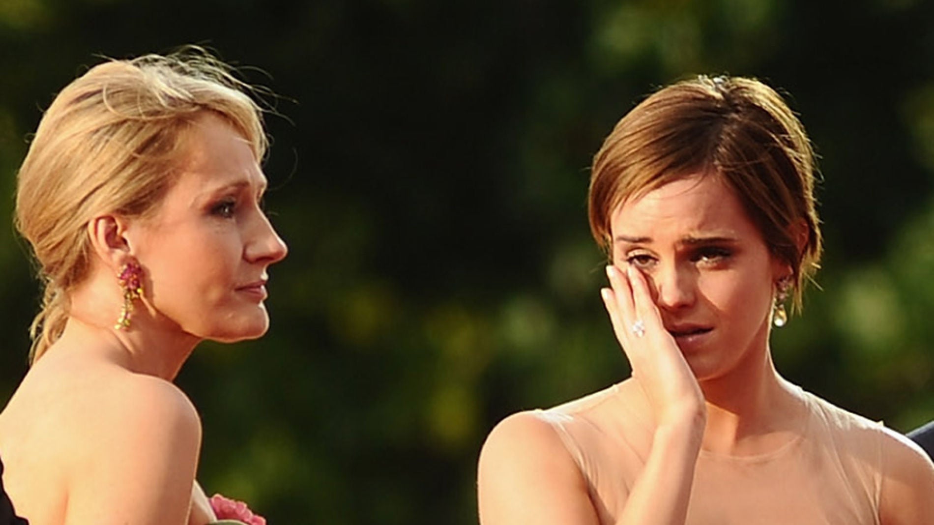 J.K. Rowling junto a Emma Watson