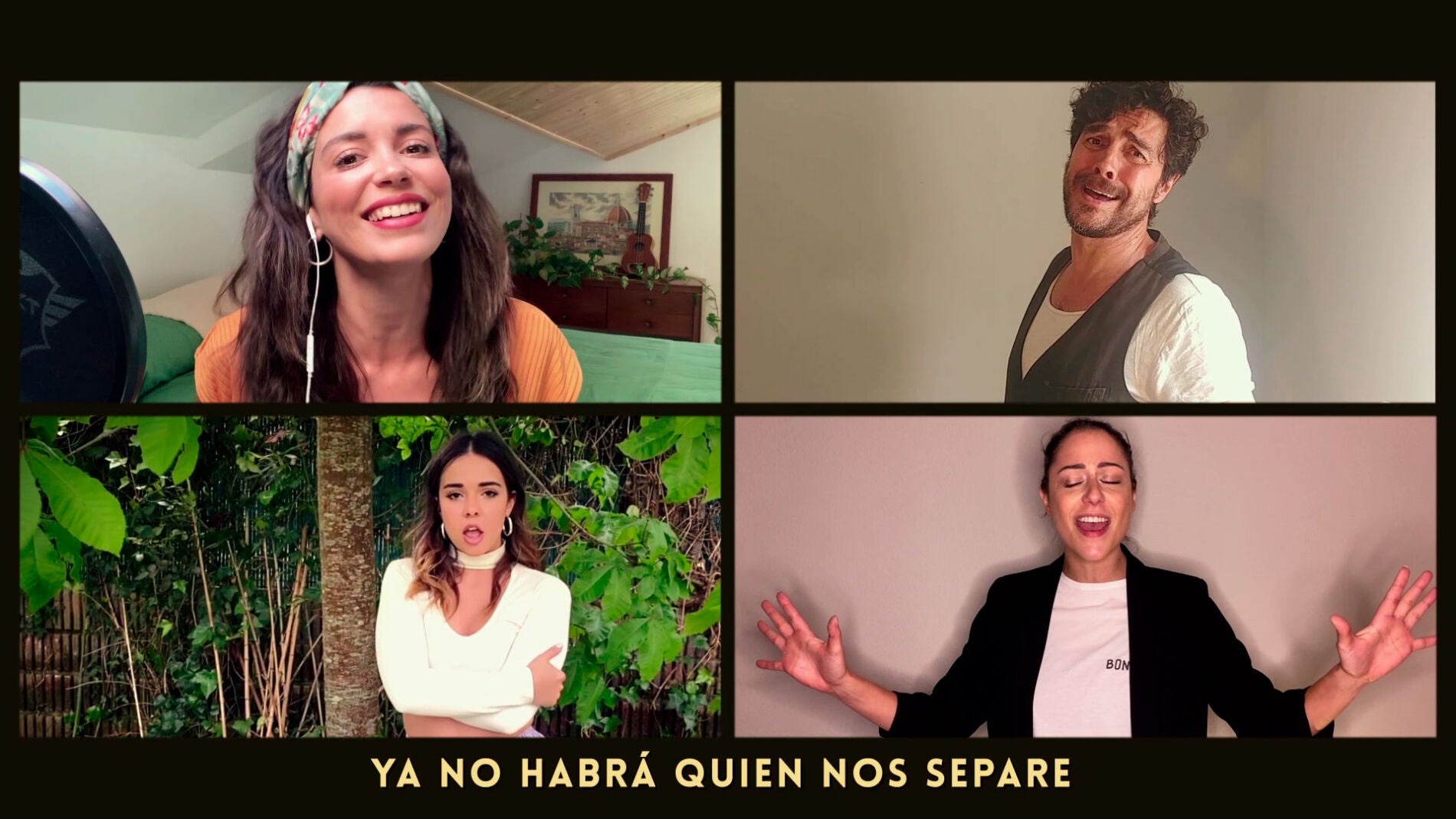 La espectacular sorpresa en forma de canci&oacute;n de los actores de 'Amar es para siempre' con Lagarto Amarillo