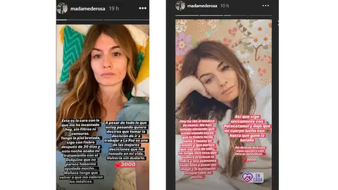 Los stories de Madame de Rosa en los que habla sobre cómo se encuentra Los stories de Madame de Rosa en los que habla sobre cómo se encuentra