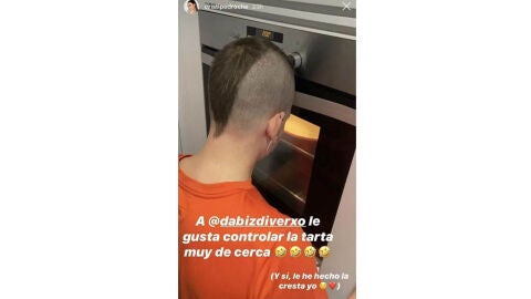 Cristina Pedroche enseña la cresta de Dabiz Muñoz 
