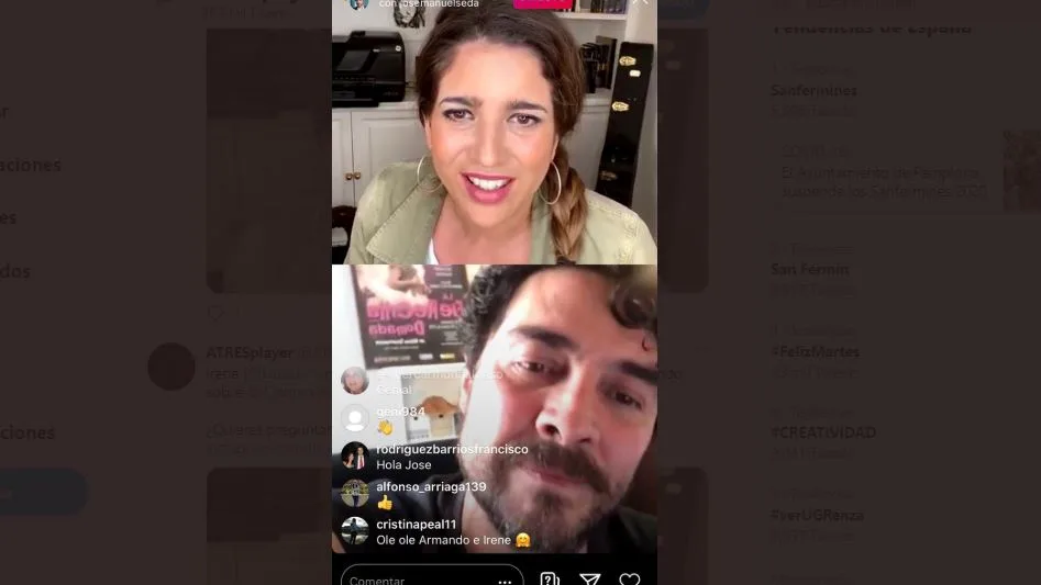 Lucía Jiménez y José Manuel Seda, secretos de 'Amar' y una invitada sorpresa en su directo Lucía Jiménez y José Manuel Seda, secretos de 'Amar' y una invitada sorpresa en su directo