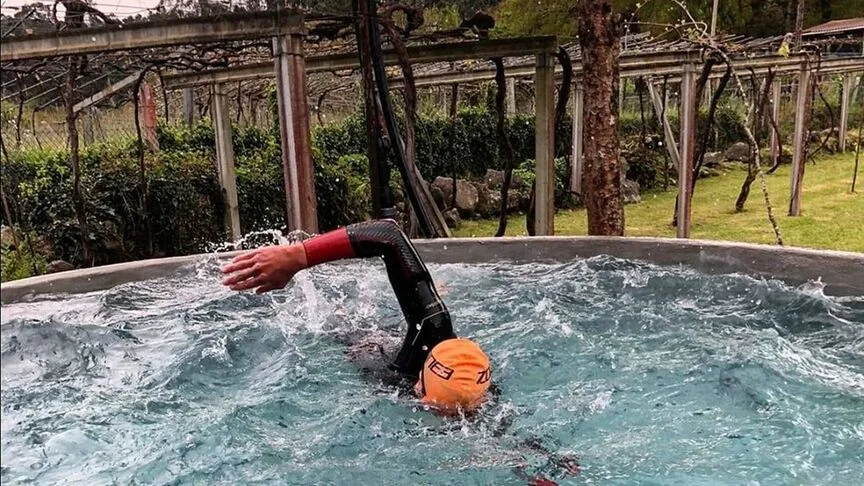 Crist&oacute;bal Dios entrenando 