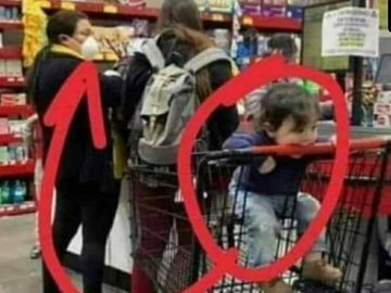 Niños en el supermercado