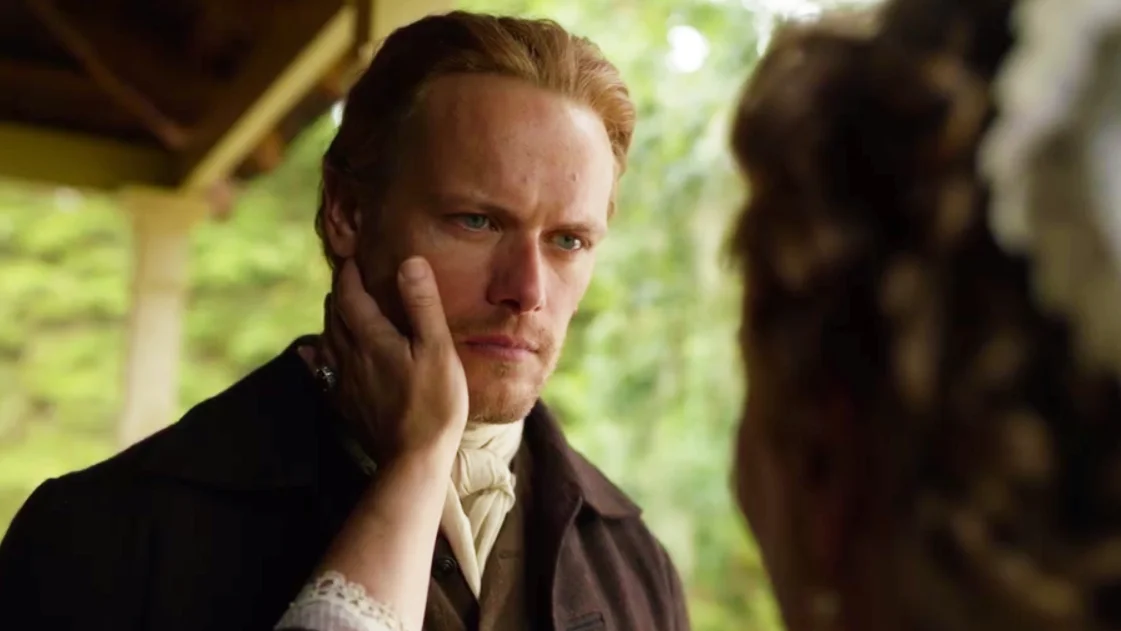 Sam Heughan como Jamie Fraser en 'Outlander'