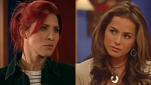Lorena Meritano y Danna García como Dinora Rosales y Norma Elizondo en 'Pasión de Gavilanes' Lorena Meritano y Danna García como Dinora Rosales y Norma Elizondo en 'Pasión de Gavilanes'