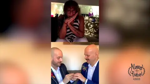 La boda de Álvaro y Pedro Con Rosana como maestra de ceremonias