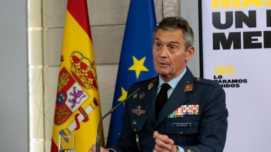 El Jefe de Estado Mayor de la Defensa, Miguel &Aacute;ngel Villarroya