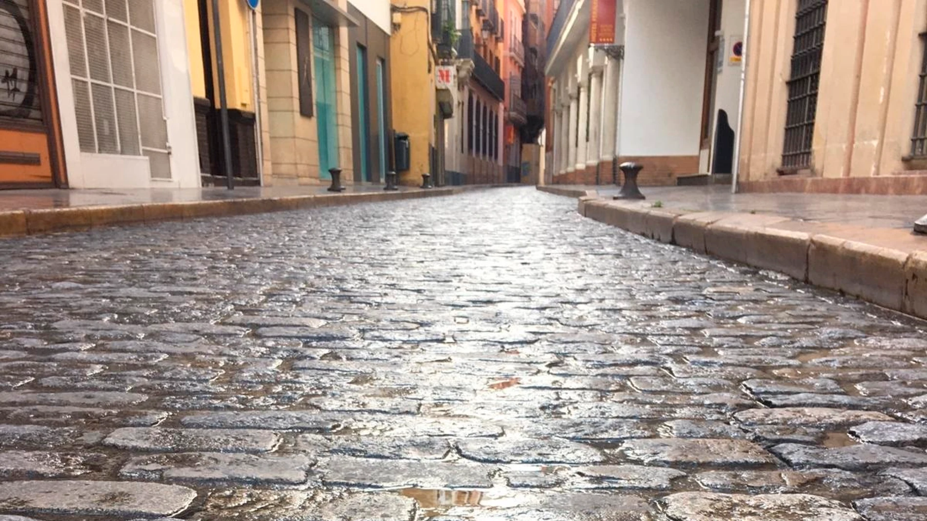 Imagen de una calle vacía durante el estado de alarma Imagen de una calle vacía durante el estado de alarma