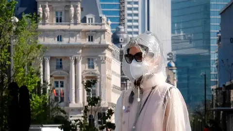 Una ciudadana belga durante la cuarentena Una ciudadana belga durante la cuarentena
