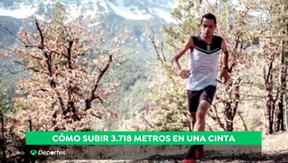 Cristofer Clemente, el corredor de `trail running' que ha ascendido de forma virtual al Teide