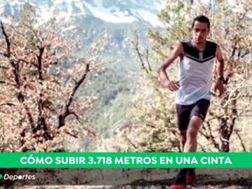Cristofer Clemente, el corredor de `trail running' que ha ascendido de forma virtual al Teide