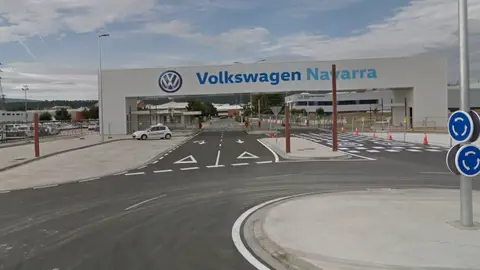 Entrada de Volkswagen Navarra en el Polígono de Landaben industria