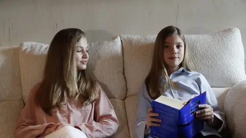 La princesa Leonor y la infanta Sofía La princesa Leonor y la infanta Sofía
