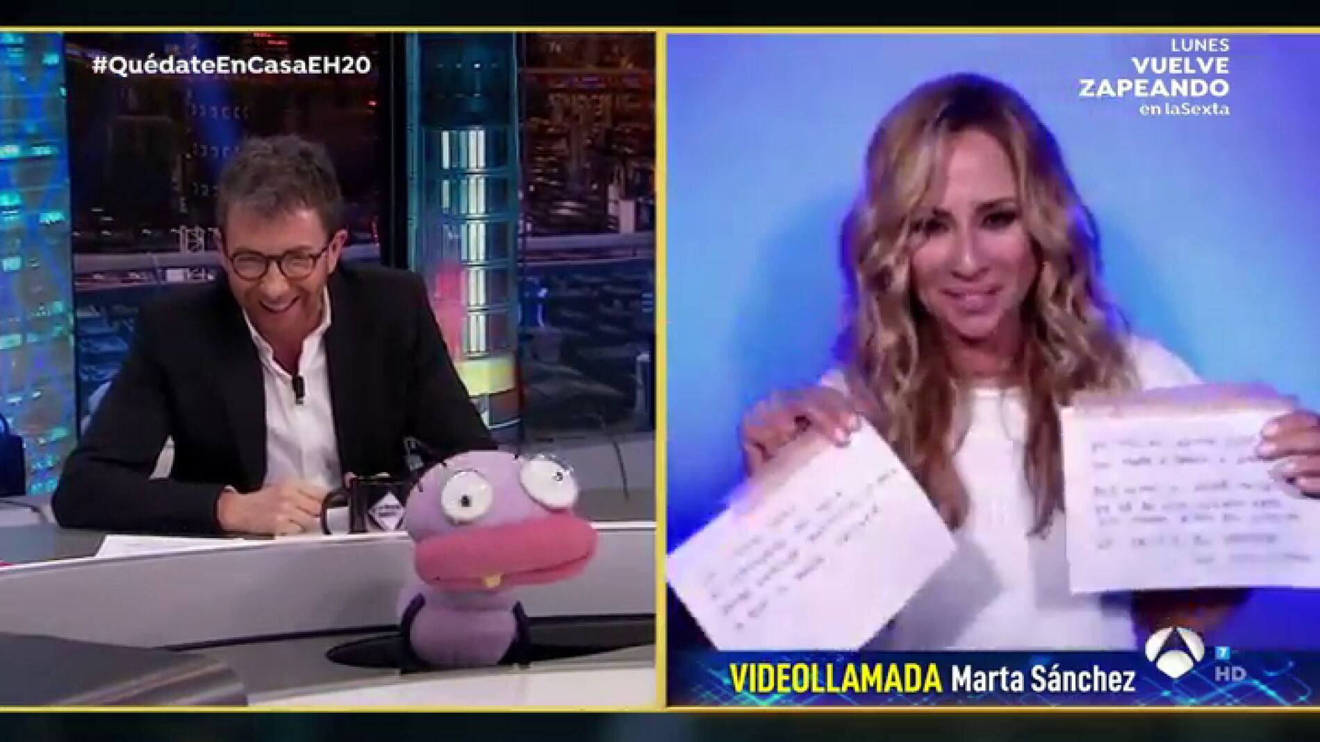 &iexcl;Incre&iacute;ble!: Marta S&aacute;nchez versiona la canci&oacute;n de 'El Hormiguero 3.0' y se lo dedica a Trancas y Barrancas