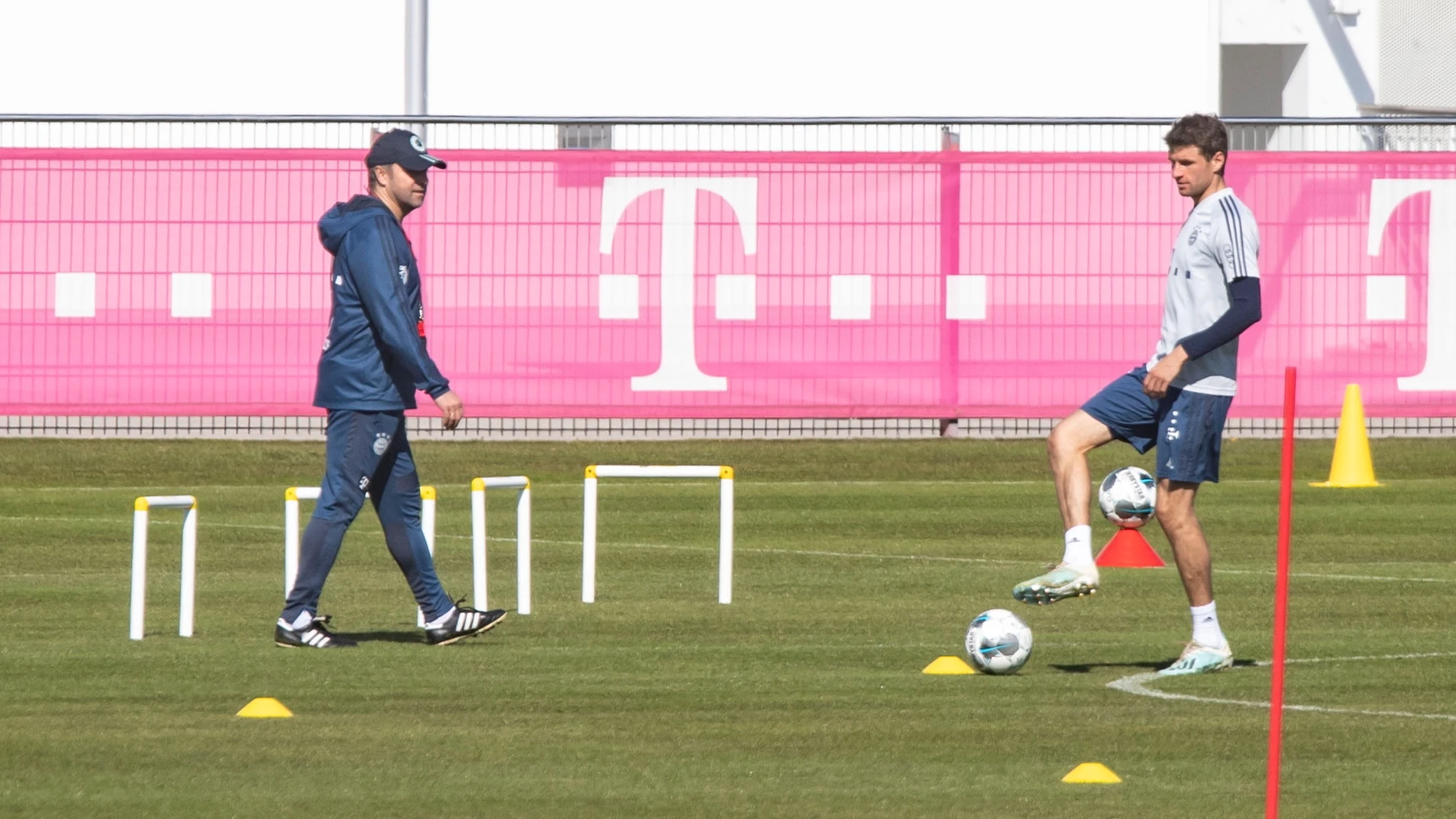 Thomas Müller, en un entrenamiento del Bayern Thomas Müller, en un entrenamiento del Bayern