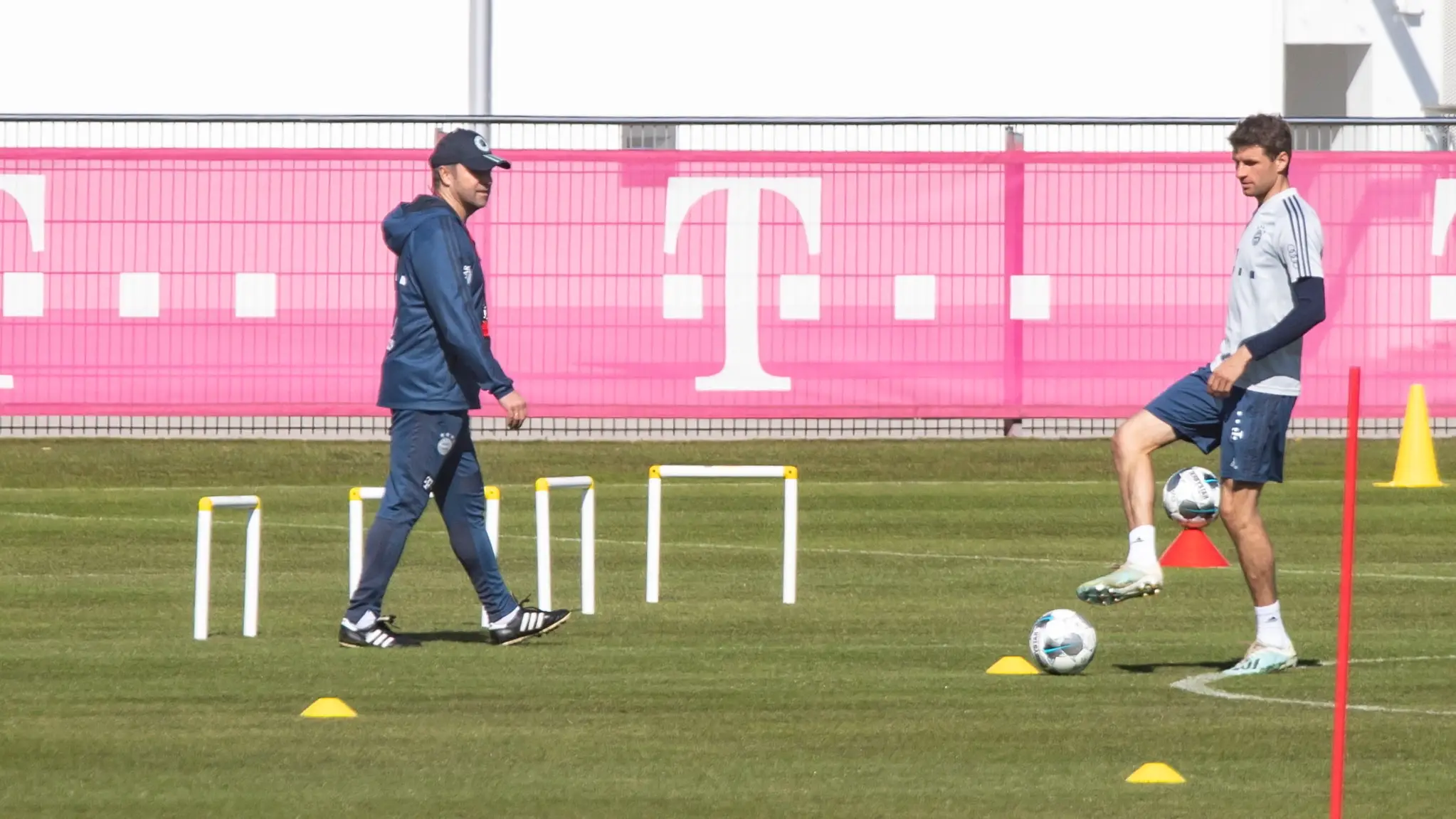 Thomas Müller, en un entrenamiento del Bayern Thomas Müller, en un entrenamiento del Bayern