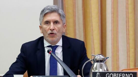 Grande-Marlaska en rueda de prensa