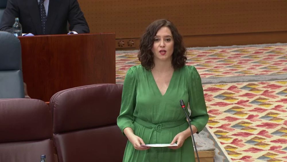 Isabel Díaz Ayuso, presidenta de la CAM sobre la gestión del coronavirus: " no estoy orgullosa, pero Madrid ayudó a espabilar a España"