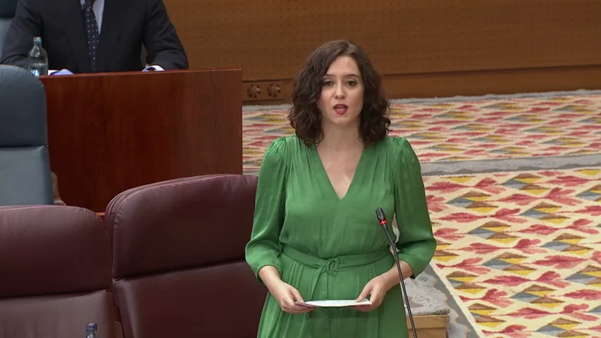 Isabel D&iacute;az Ayuso, presidenta de la CAM sobre la gesti&oacute;n del coronavirus: " no estoy orgullosa, pero Madrid ayud&oacute; a espabilar a Espa&ntilde;a"